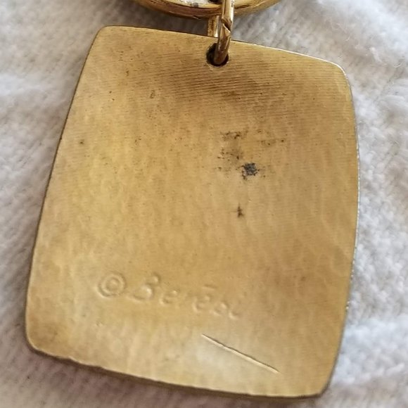 Vintage 1980s Edgar Berebi Enamel Earrings - Picture 3 of 4